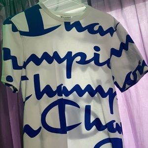 Blue champion shirt